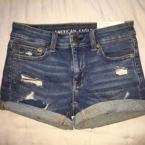 Size 0 American Eagle Jean Shorts (never worn)